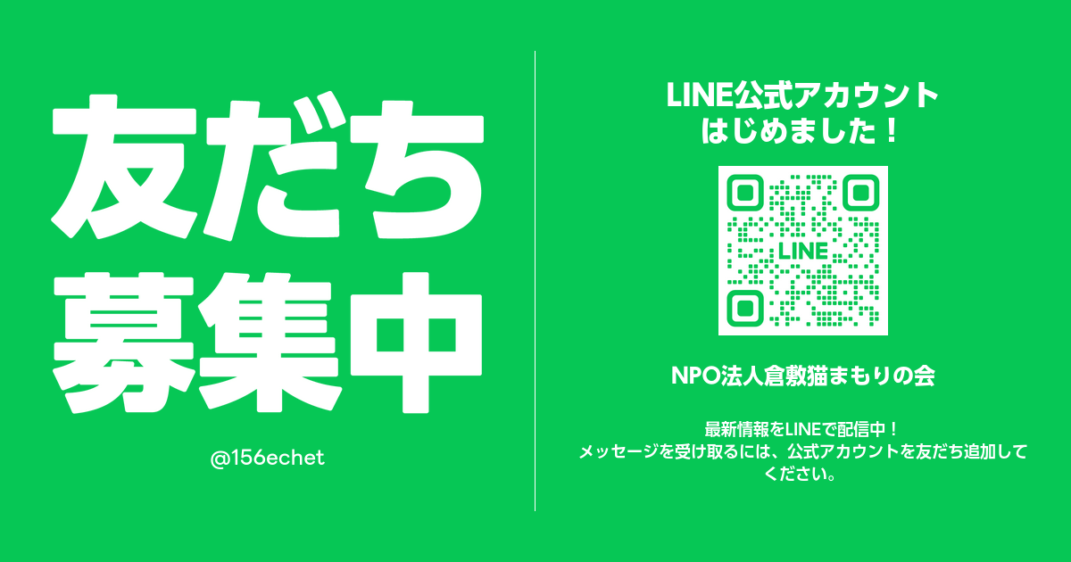 NPO法人倉敷猫まもりの会 | LINE Official Account