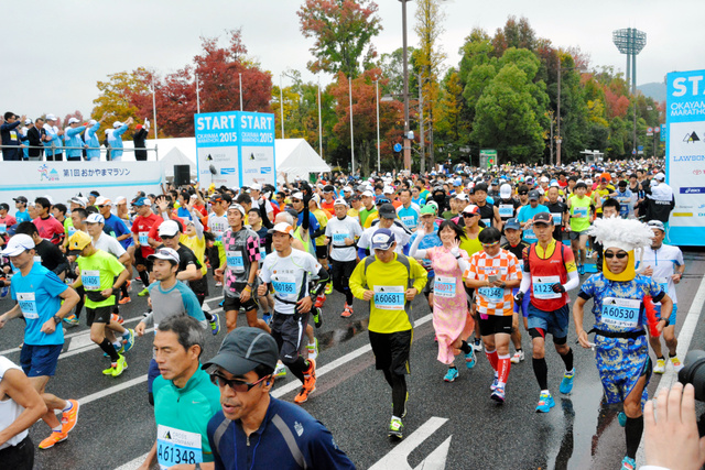 岡山）おかやまマラソン、経済効果１４億円：朝日新聞デジタル